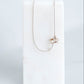 Handmade silver know pendant suspended on a silver snake chain at 18inchs. 